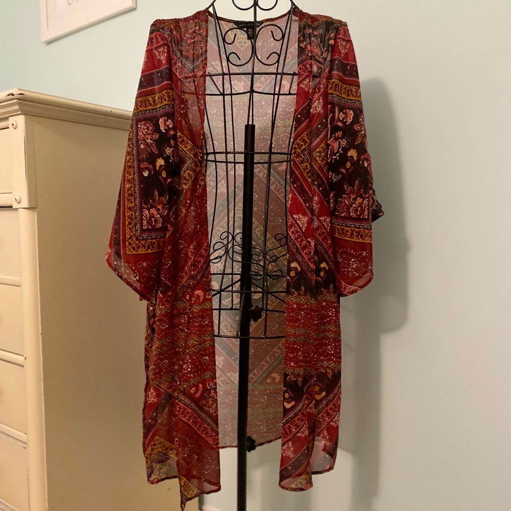 Red American Eagle Cardigan